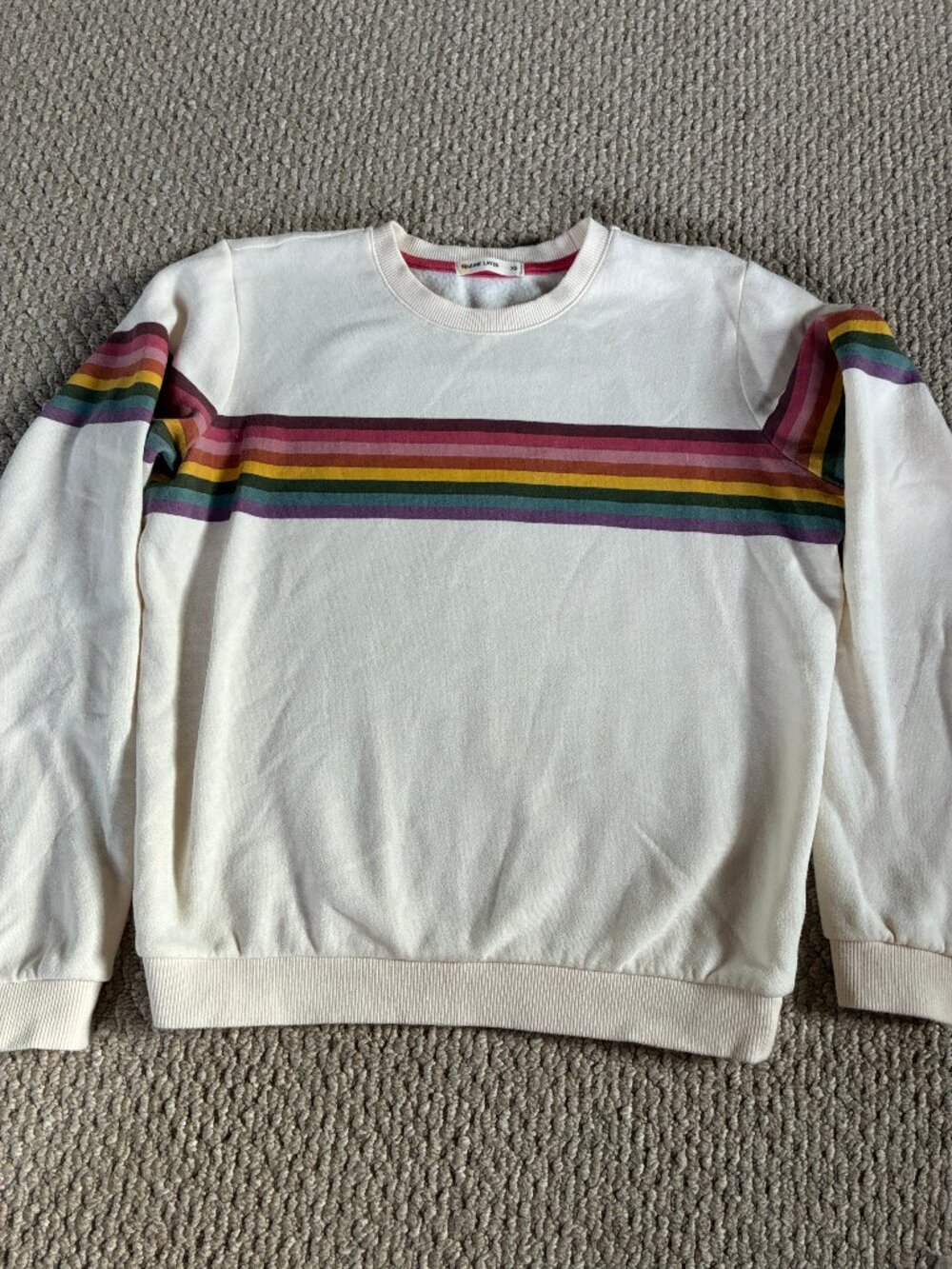 Marine Layer Anytime Sweatshirt Rainbow XS